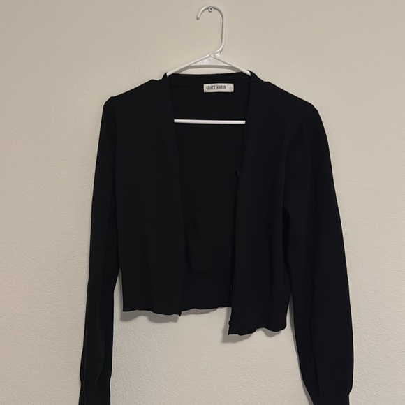 Dressy cropped cardigan - Picture 2 of 3